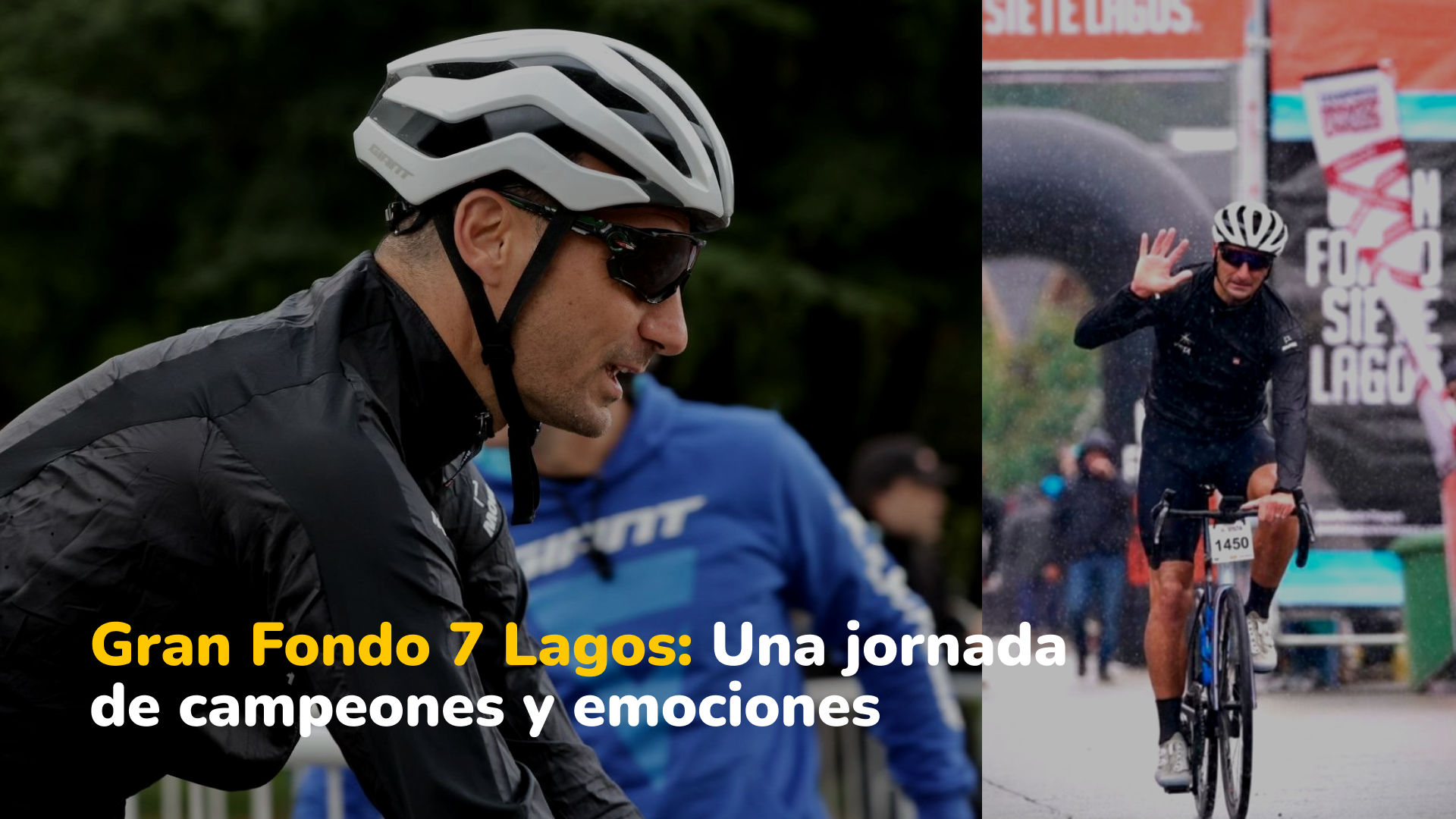De la cancha al pedal: Scaloni deslumbra en el Gran Fondo 7 Lagos