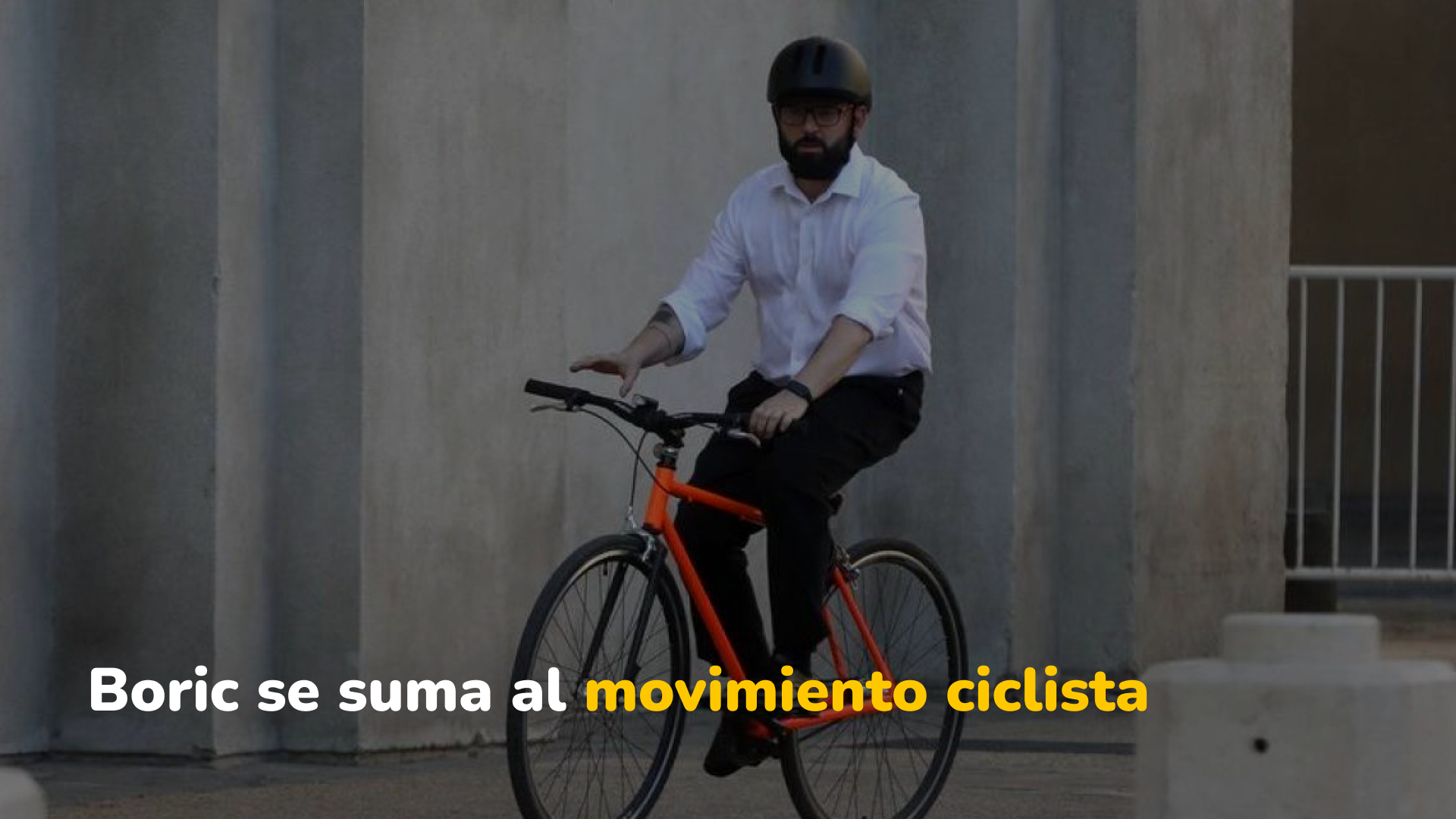 Gabriel Boric y su elección por la bicicleta. Movilidad sostenible desde la Presidencia