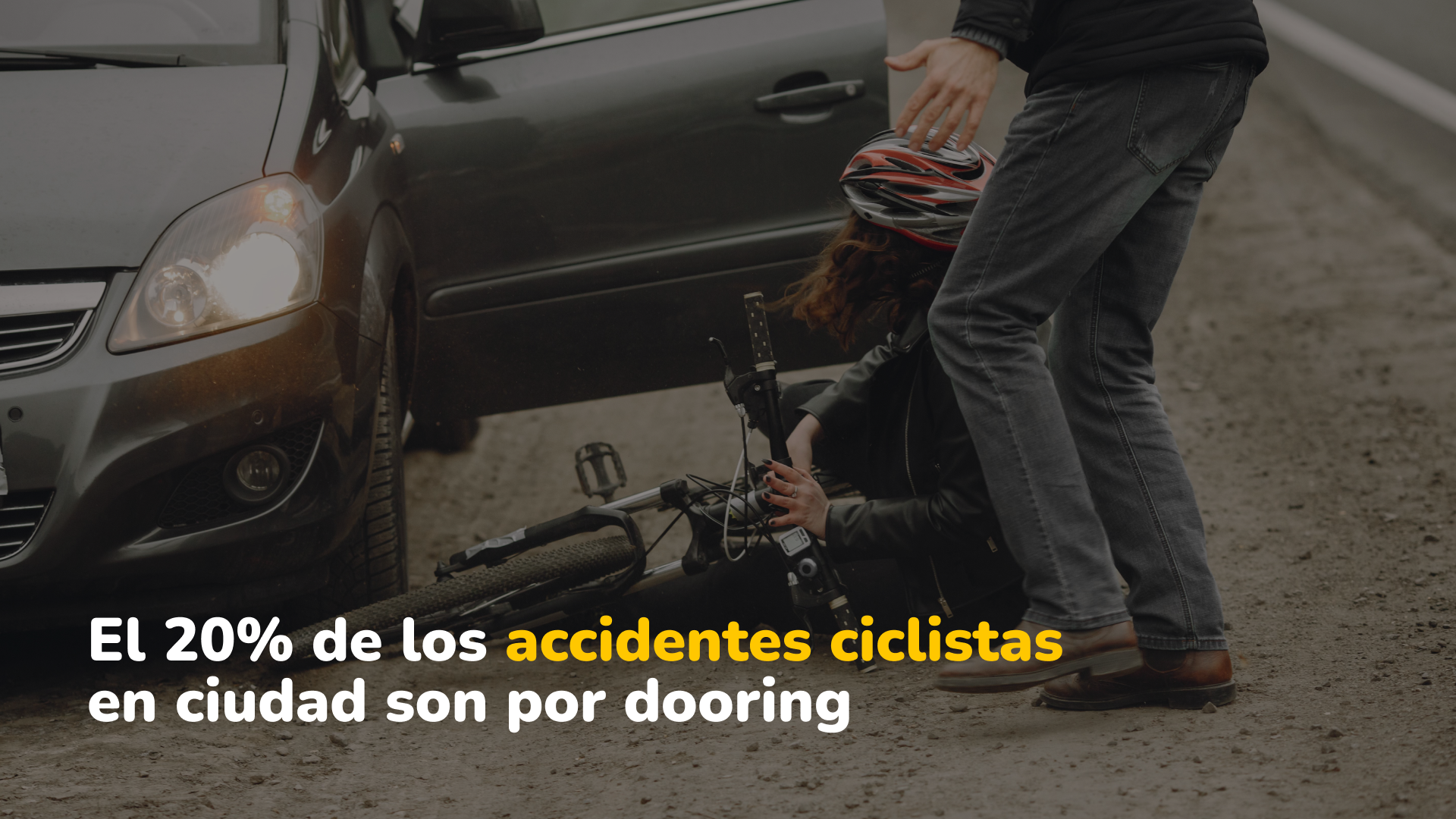 Dooring, un factor clave en los accidentes ciclistas urbanos y consejos para evitarlo.