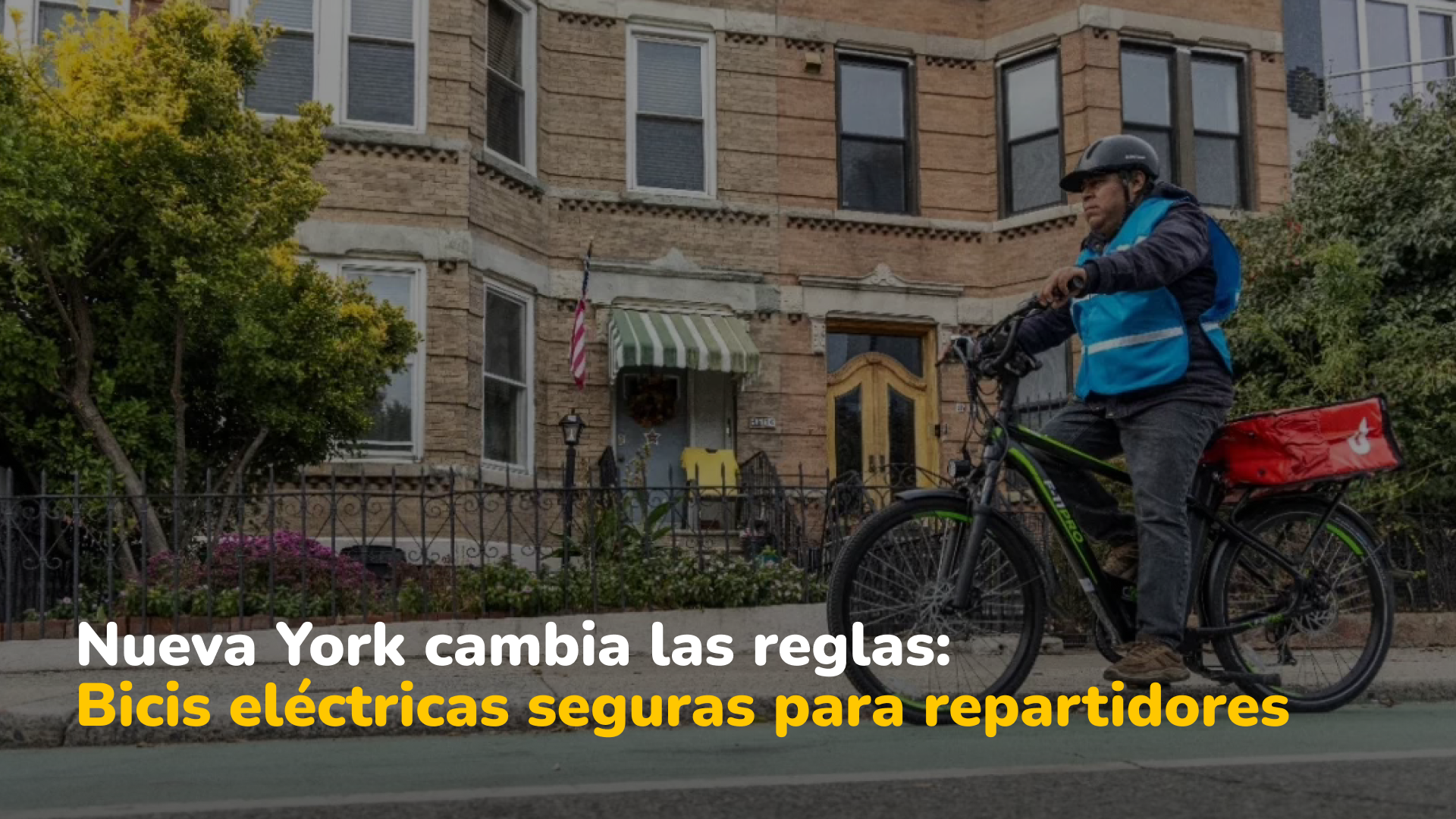 Nueva York lanza un programa de intercambio de bicicletas eléctricas para repartidores