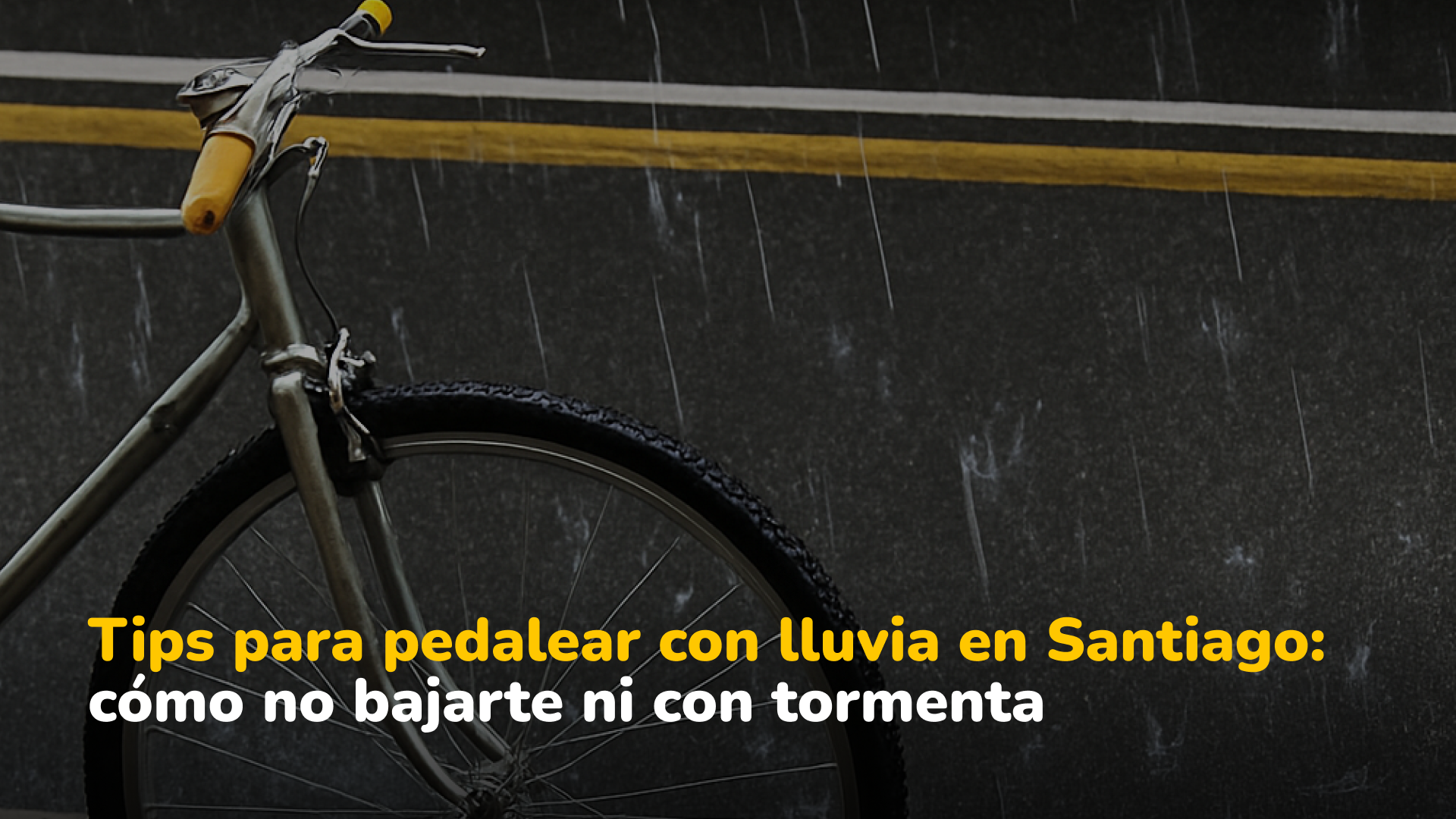 Tips para pedalear con lluvia en Santiago: cómo seguir rodando cuando el clima no ayuda