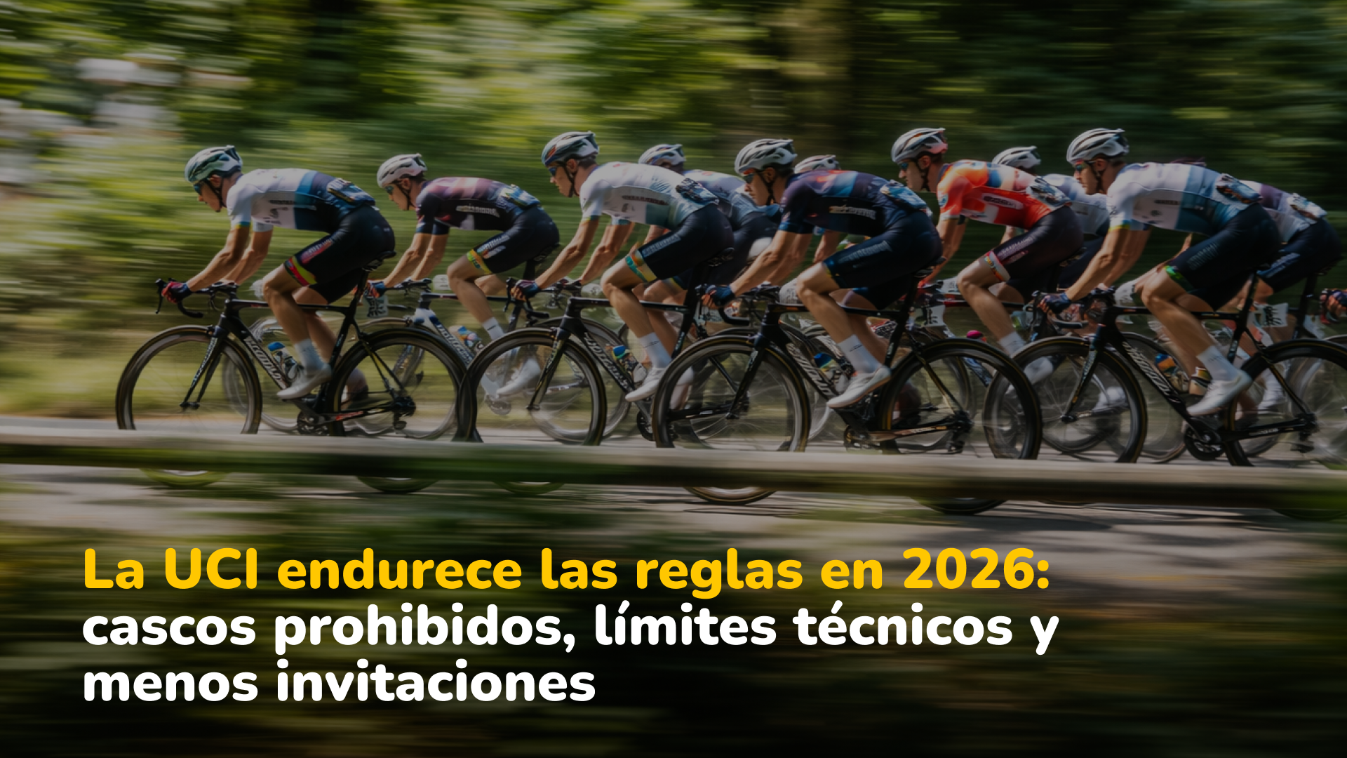 El reglamento UCI 2026 introduce cambios clave en cascos, manillares, bicicletas, seguridad e invitaciones a grandes vueltas. Te explicamos qué cambia y por qué genera debate en el pelotón.