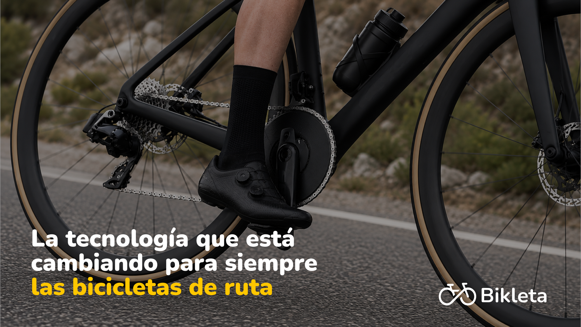 Bicicleta con monoplato