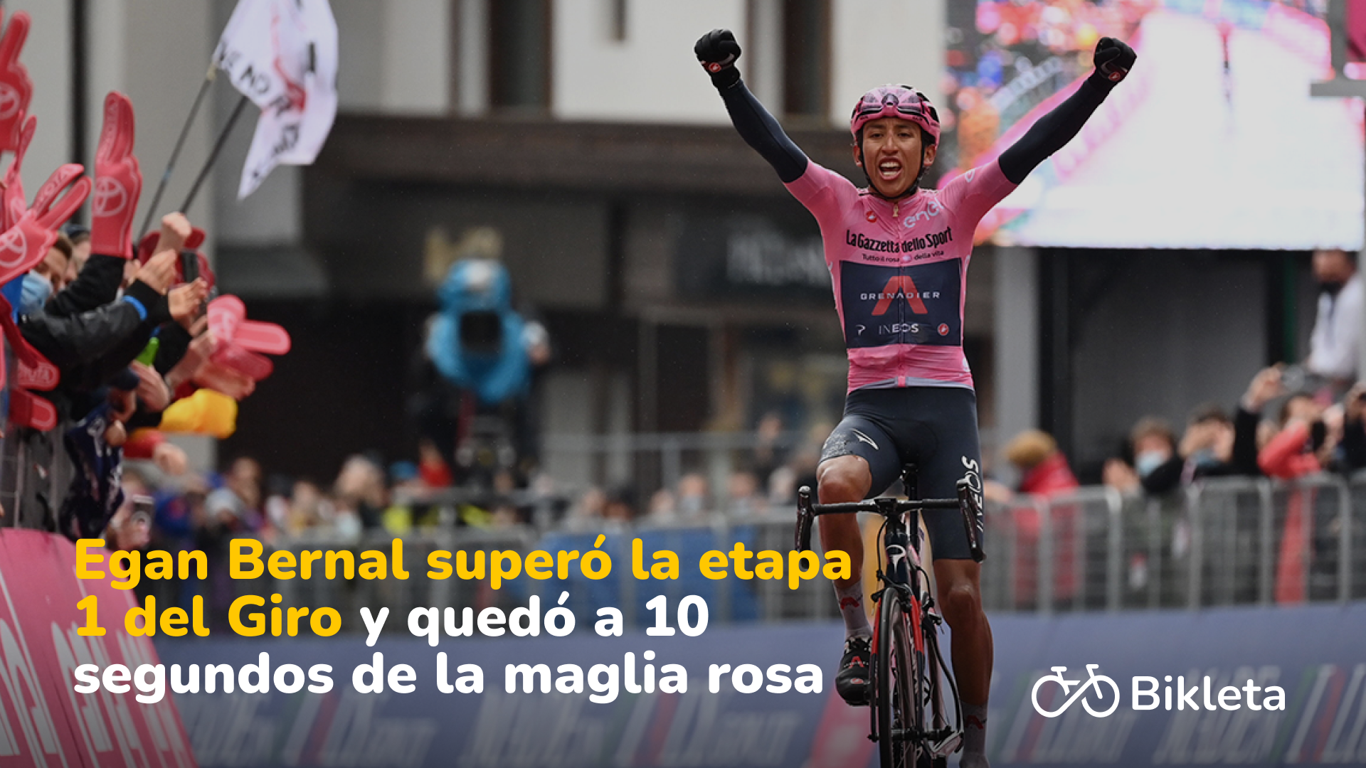 Egan Bernal arrancó el Giro de Italia 2026: así quedó en la clasificación general tras la etapa 1